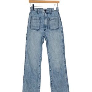 Doen High Rise Wide Leg - Women's Blue Jeans